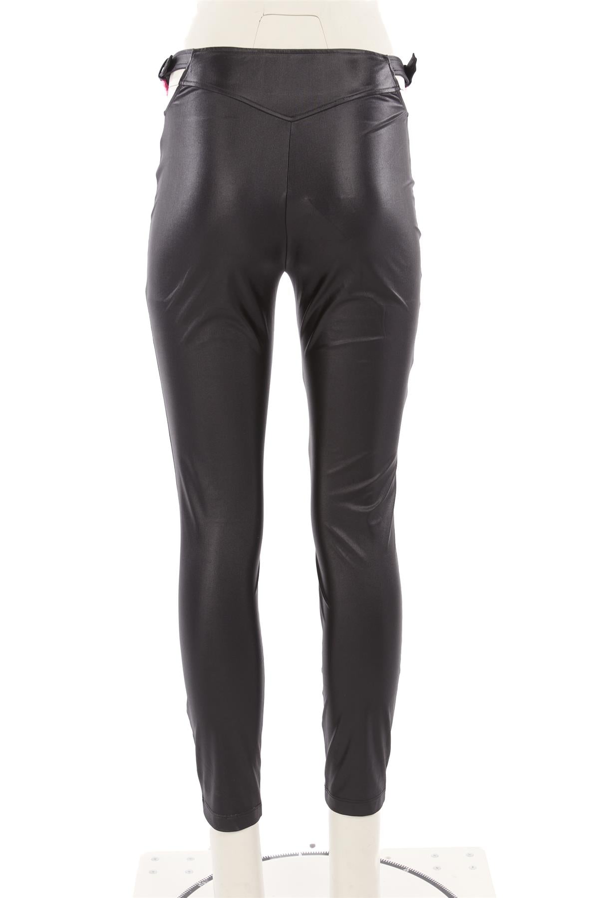 VERSACE JEANS COUTURE BLACK JERSEY LEGGINGS IT 44 UK 12