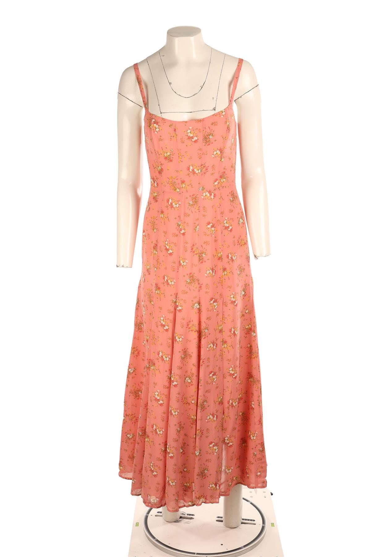 REFORMATION PINK CREPE MAXI DRESS US 4 UK 8