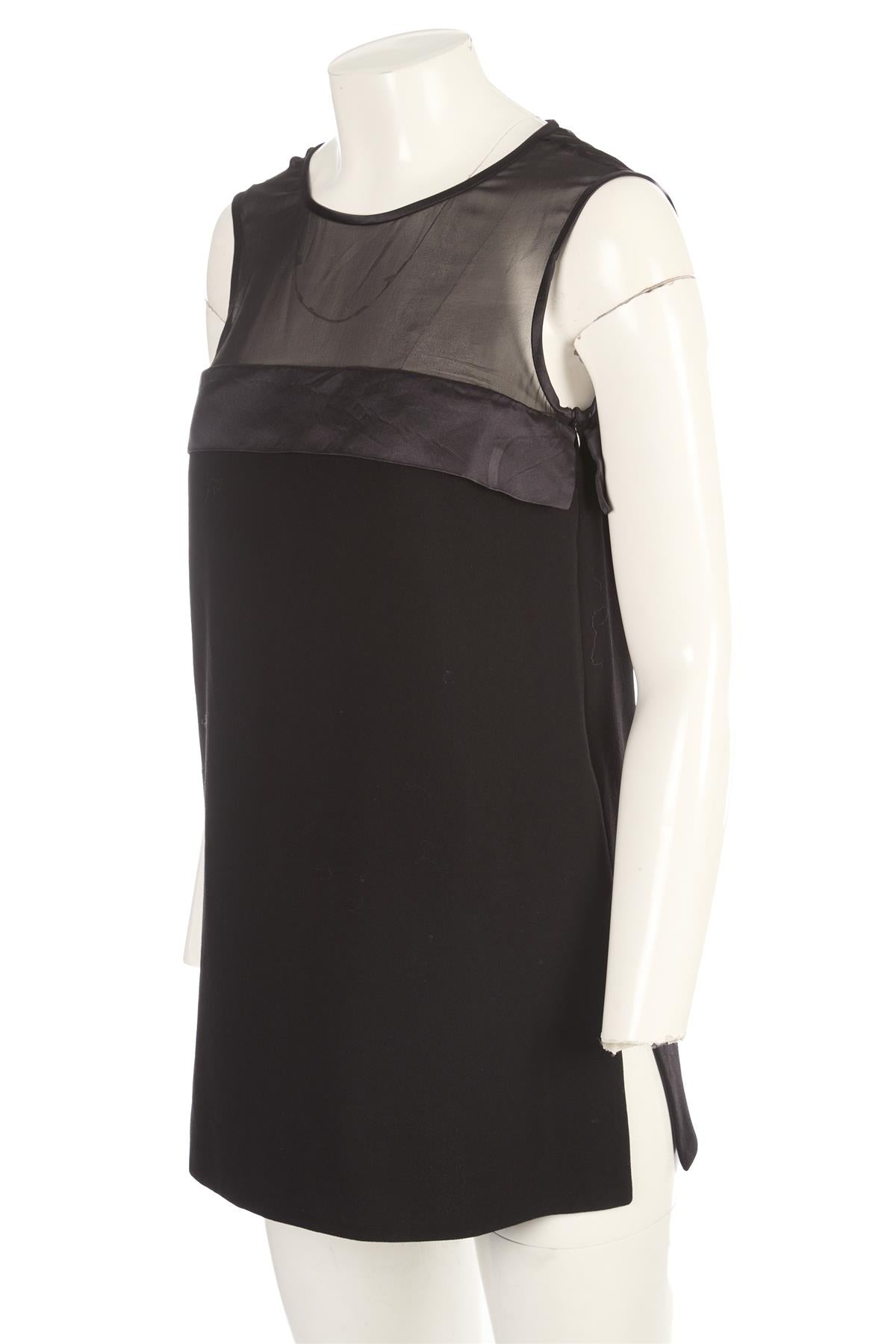JOSEPH BLACK CREPE TOP FR 36 UK 8