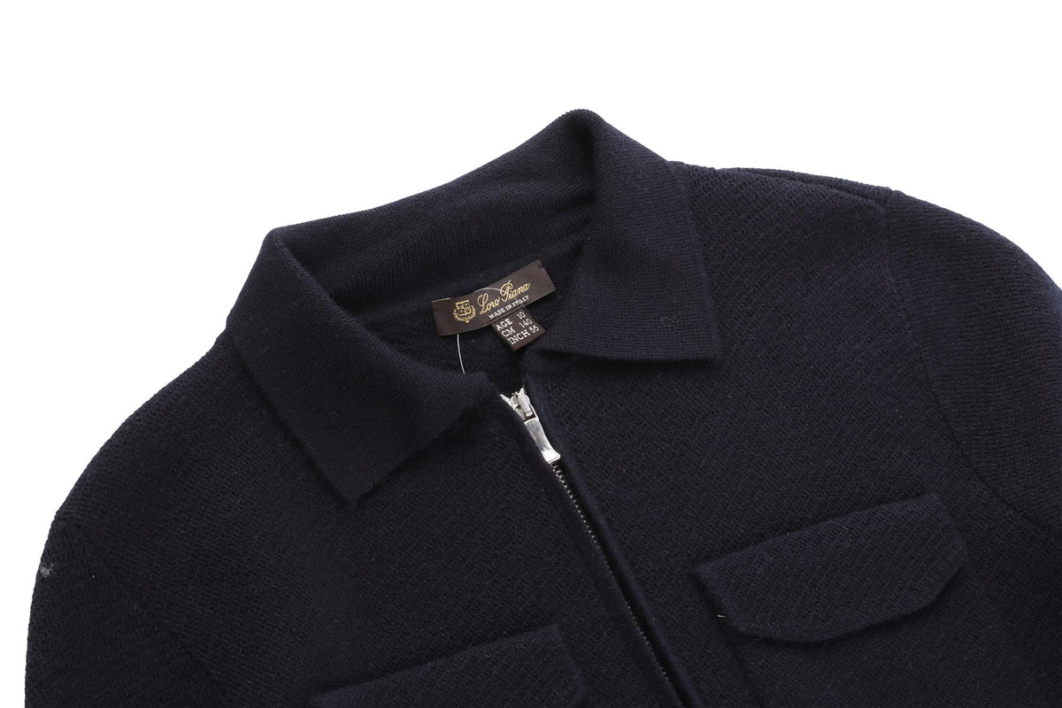 LORO PIANA NAVY KIDS BOYS CARDIGAN 10 YEARS