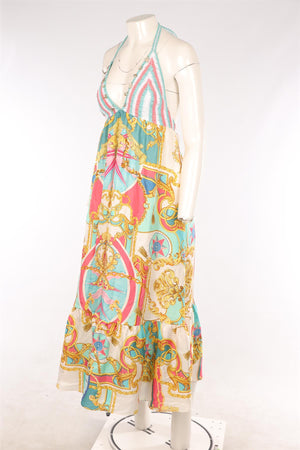 CAMILLA WHITE LINEN MINI DRESS MEDIUM