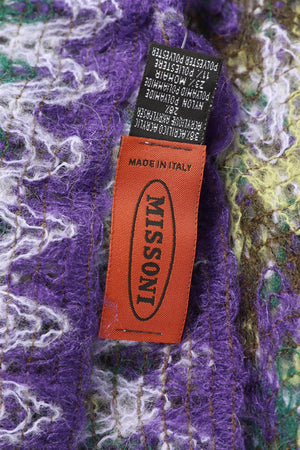 MISSONI PURPLE WOOL BLEND SCARF