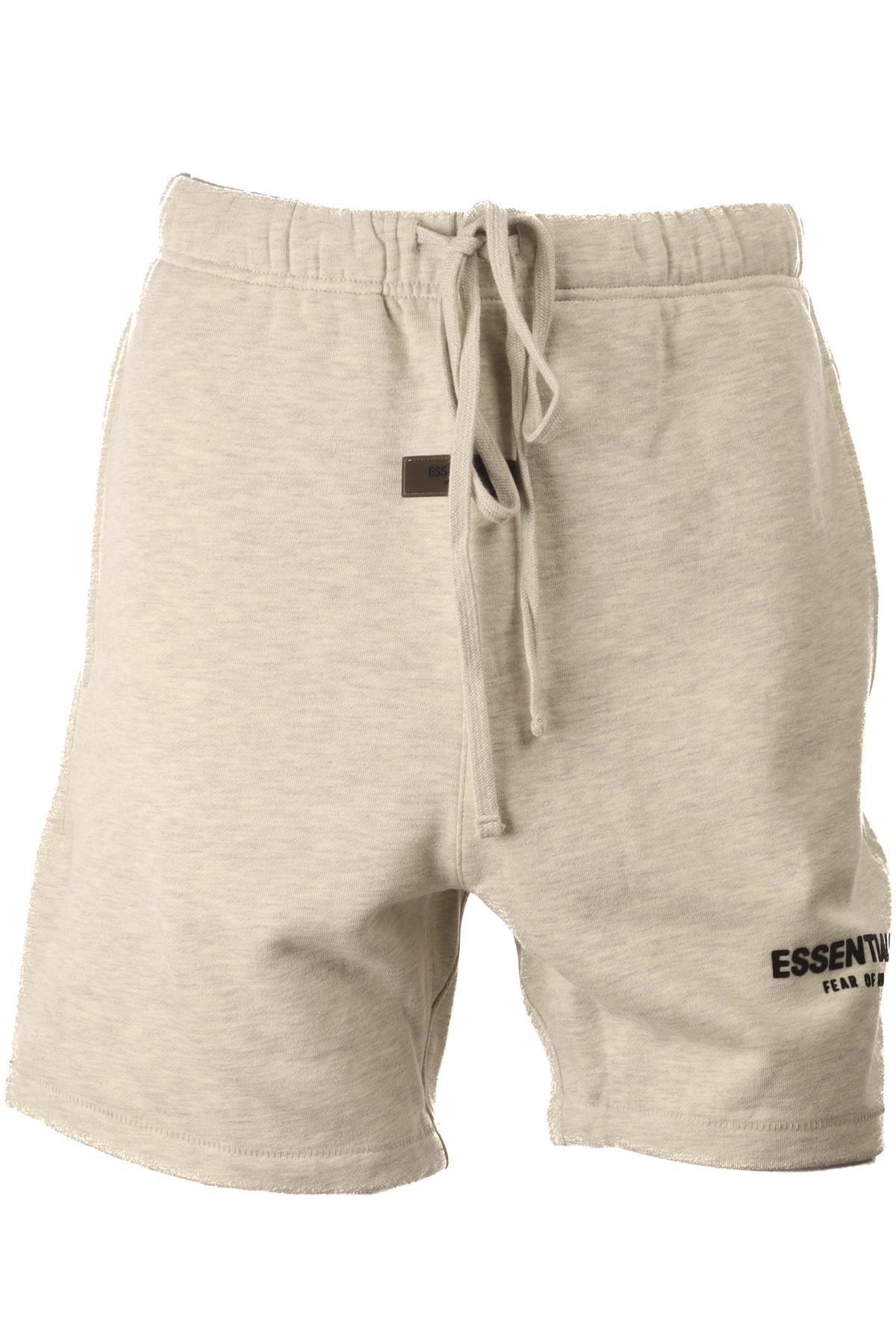 FEAR OF GOD ESSENTIALS GREY MEN'S COTTON SHORTS XSMALL