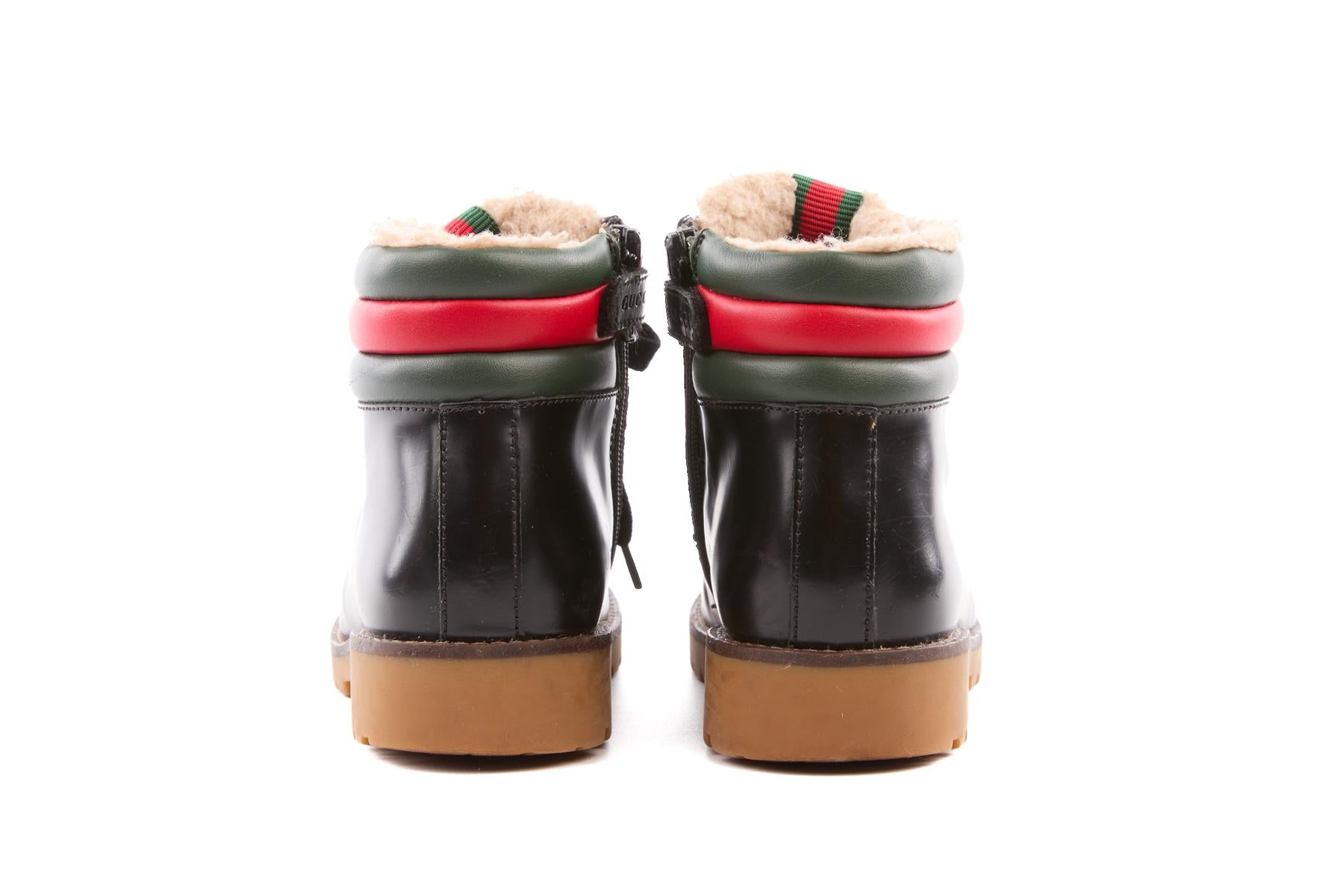 GUCCI BLACK KIDS GIRLS BOOTS EU 28 UK 10 US 11