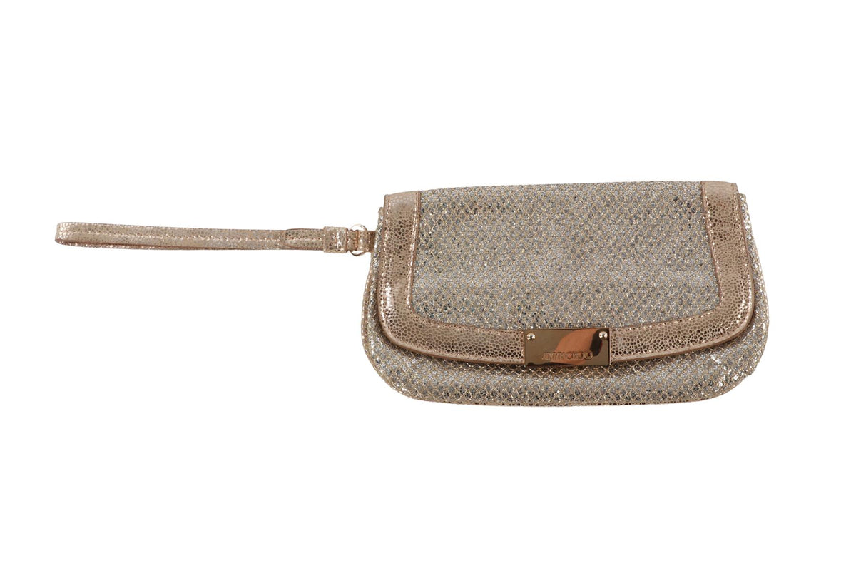 SILVER GLITTER CLUTCH