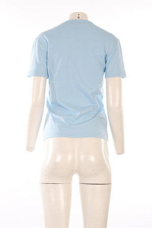 PUCCI BLUE COTTON T-SHIRT SMALL