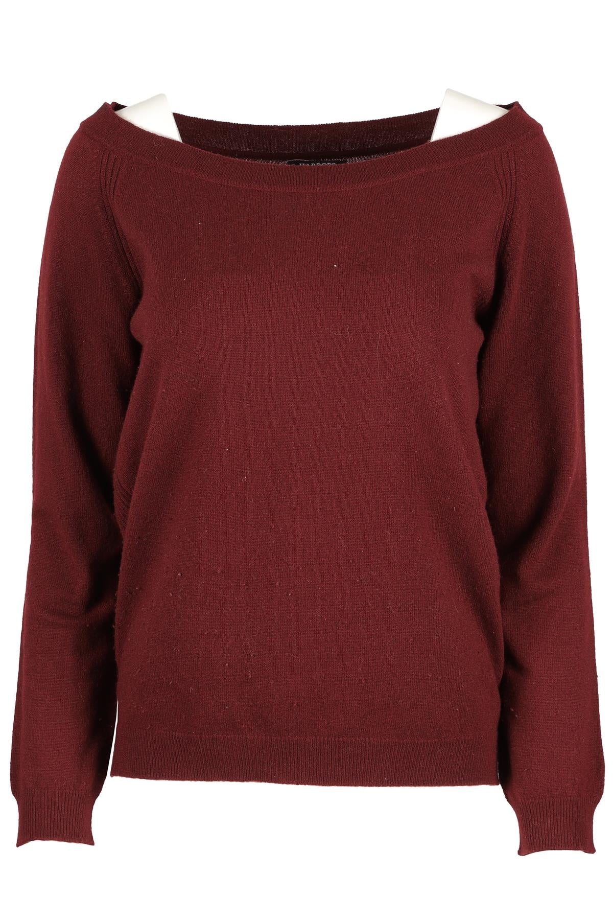 HARROD OF LONDON RED CASHMERE SWEATER SMALL