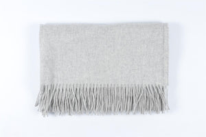 JOHNSTONS OF ELGIN GREY CASHMERE SCARF