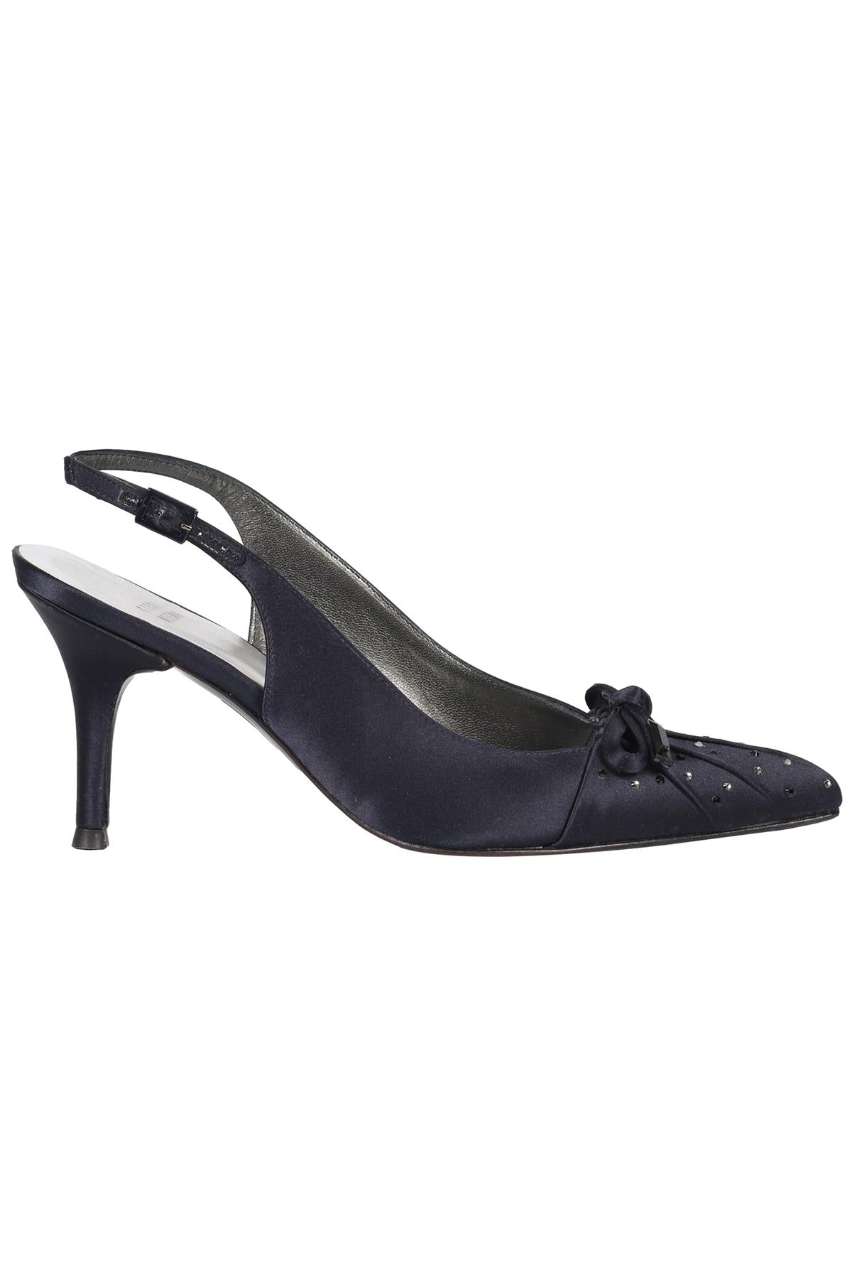 STUART WEITZMAN CRYSTAL AND SATIN SLINGBACK PUMPS EU 37 UK 4 US 7