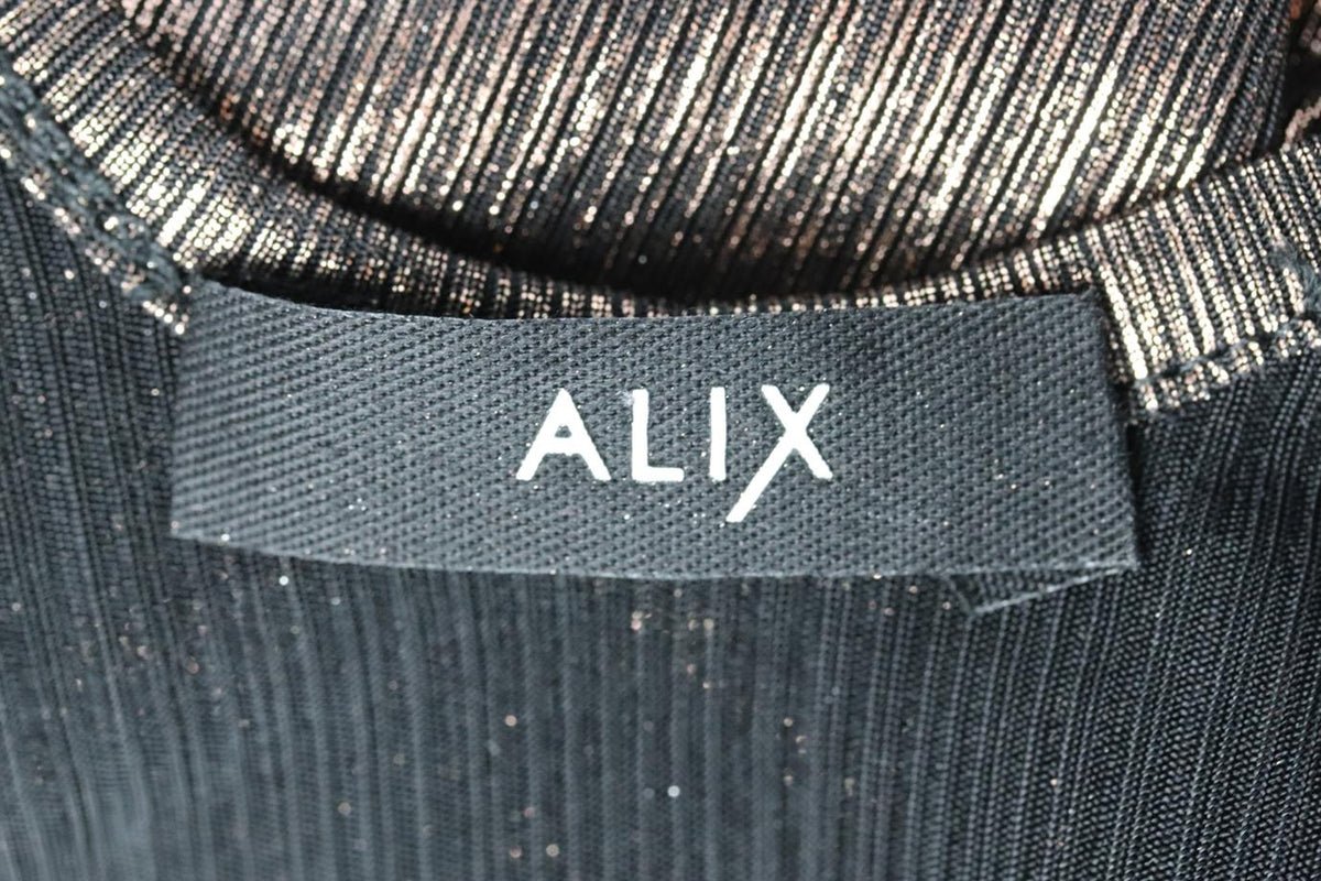 ALIX METALLIC STRETCH BODYSUIT SMALL
