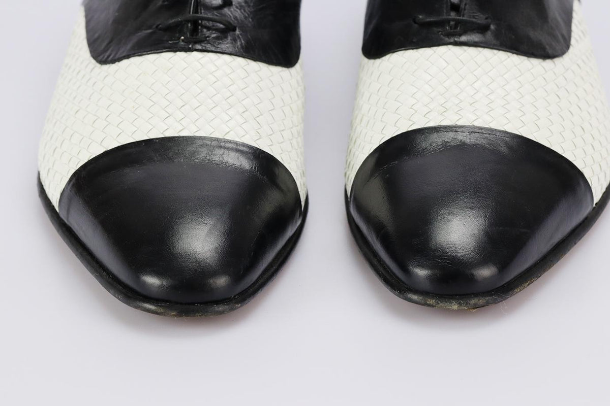MORESCHI MEN'S LEATHER OXFORD SHOES EU 42.5 UK 8.5 US 9.5
