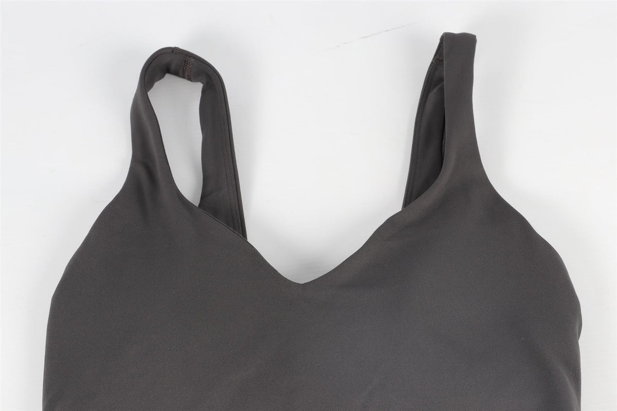 LULULEMON GREY SPORTS BRA US 4 UK 8