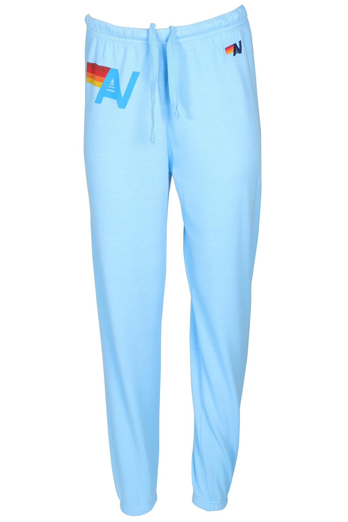 AVIATOR NATION BLUE COTTON TRACK PANTS MEDIUM