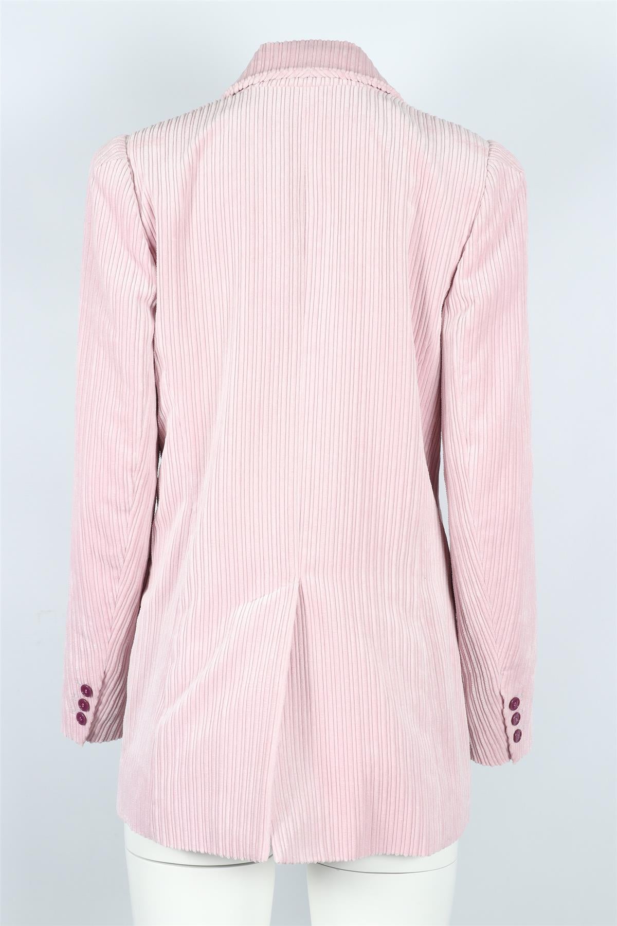 ISABEL MARANT PINK CORDUROY BLAZER FR 36 UK 8