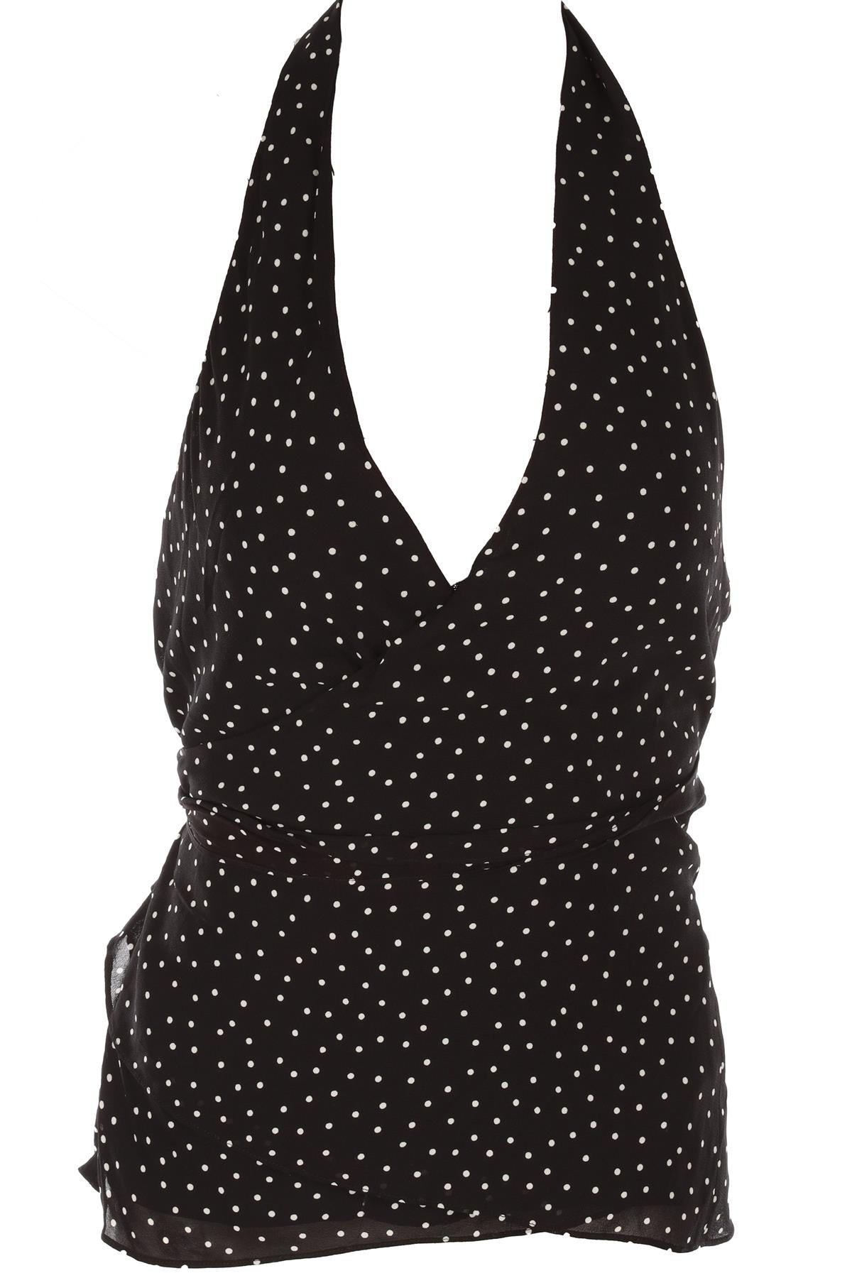 REFORMATION BLACK CREPE TOP SMALL