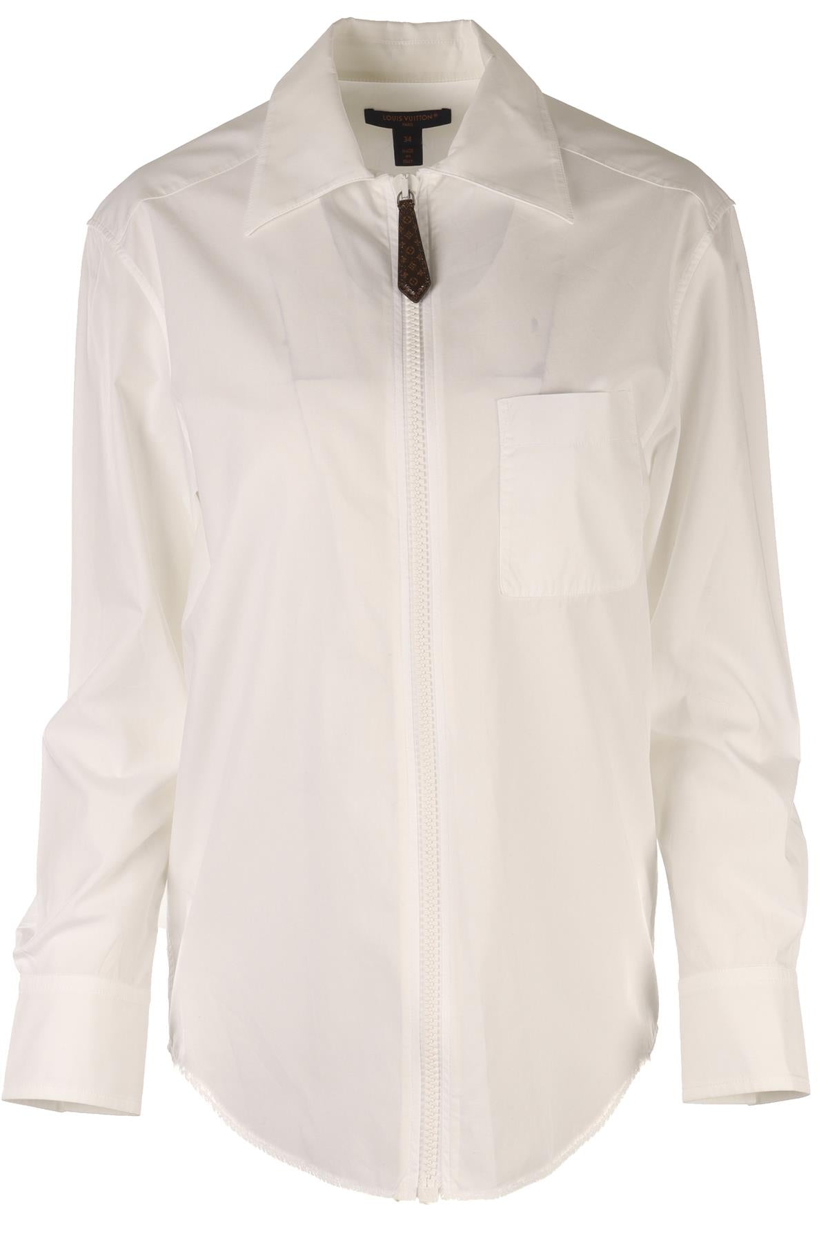 LOUIS VUITTON WHITE COTTON SHIRT FR 34 UK 6