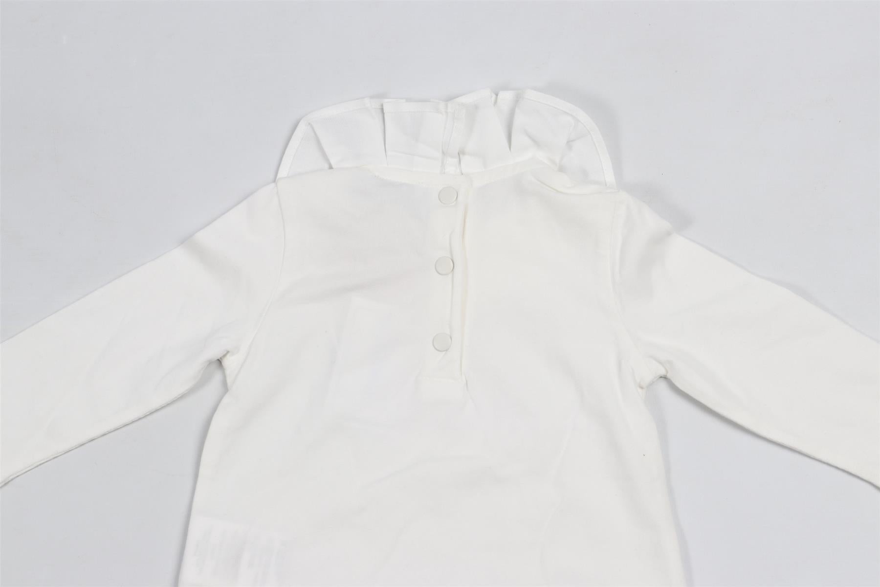 PATACHOU WHITE BABY GIRLS COTTON TOP 12 MONTHS