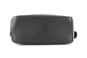 LOEWE BLACK PUZZLE SMALL LEATHER TOTE BAG