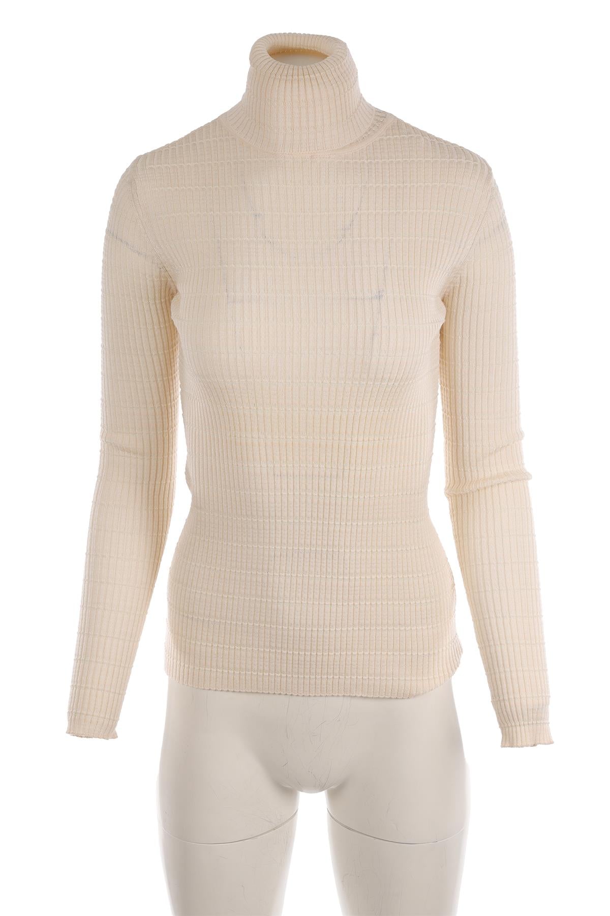 M MISSONI CREAM KNIT SWEATER XSMALL
