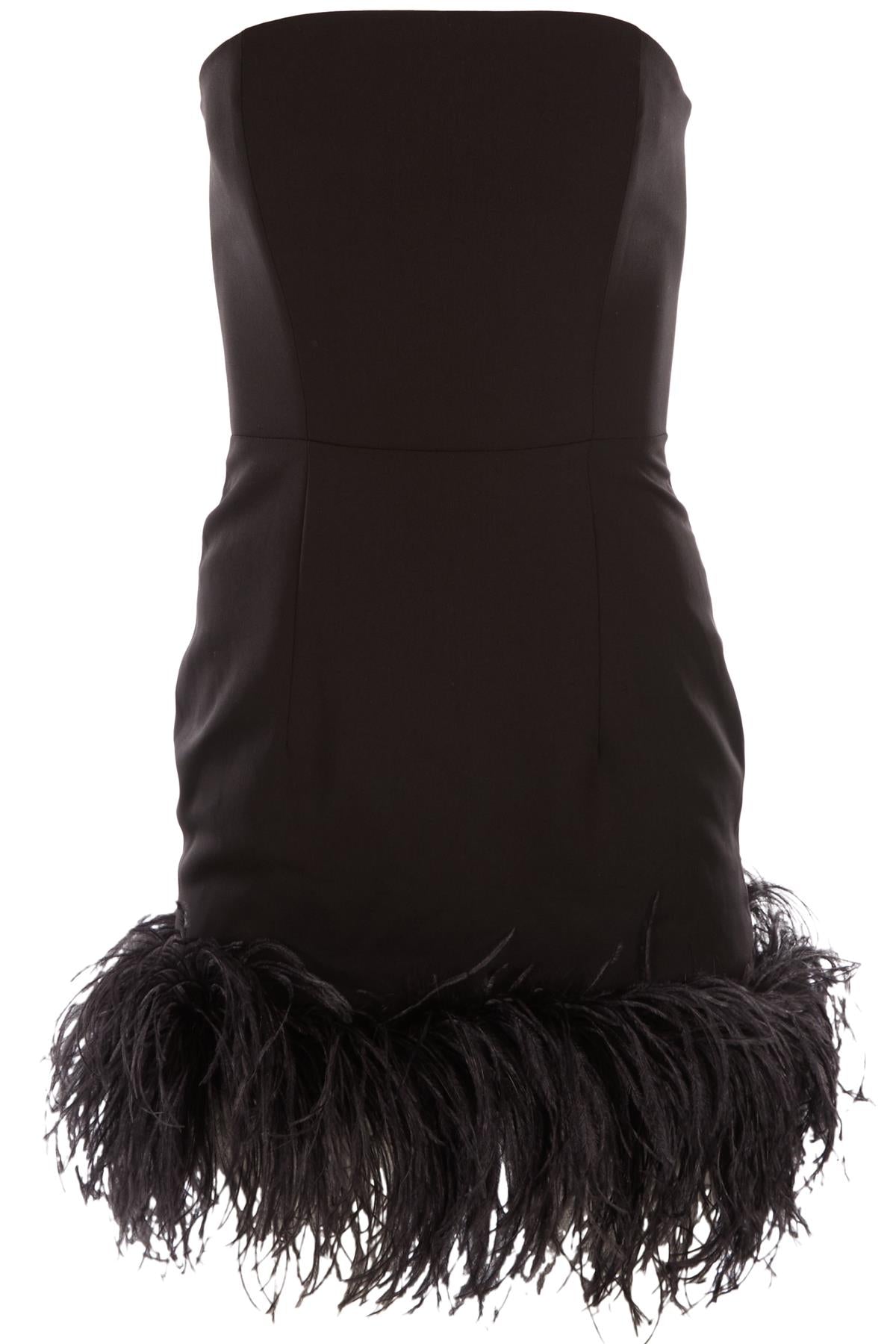 16ARLINGTON BLACK CREPE MINI DRESS UK 8
