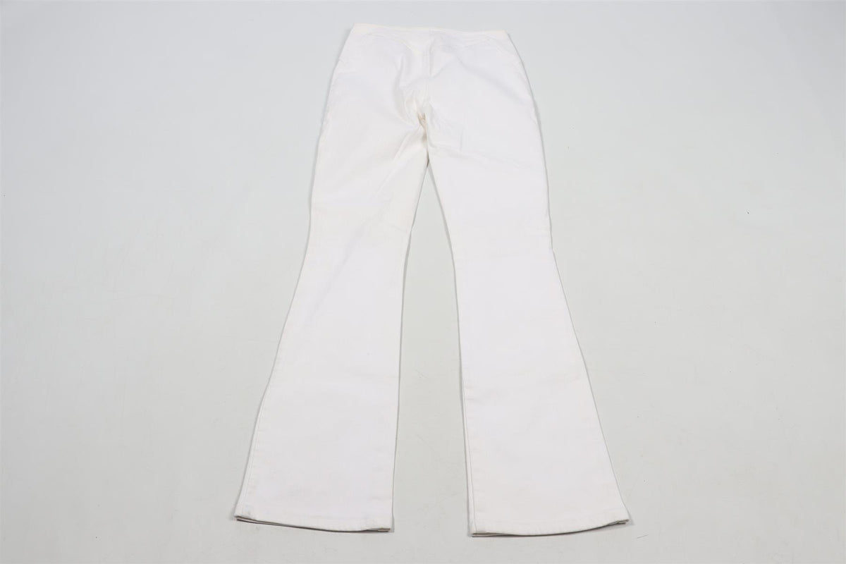 ROBERTO CAVALLI WHITE VINTAGE STRAIGHT LEG JEANS XSMALL
