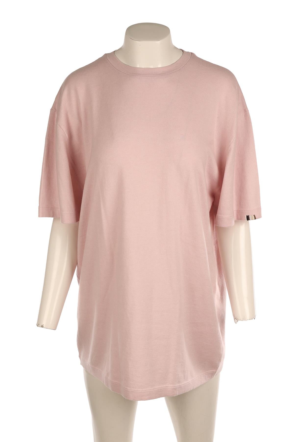 EXTREME CASHMERE PINK CASHMERE T-SHIRT ONE SIZE
