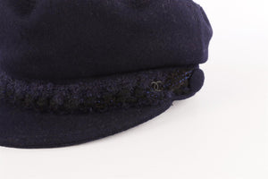 CHANEL NAVY 2019 WOOL CAP MEDIUM