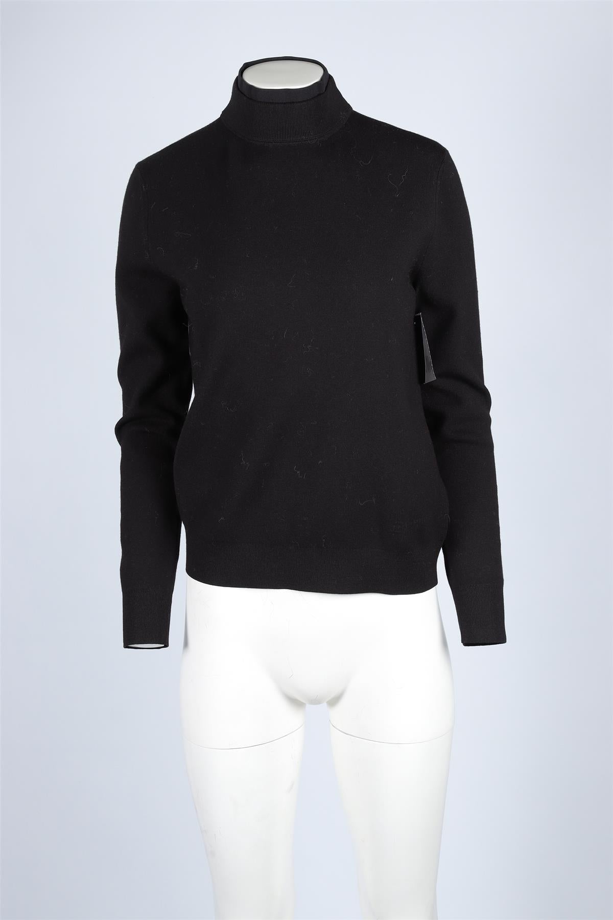 AZTECH MOUNTAIN BLACK WOOL SWEATER MEDIUM