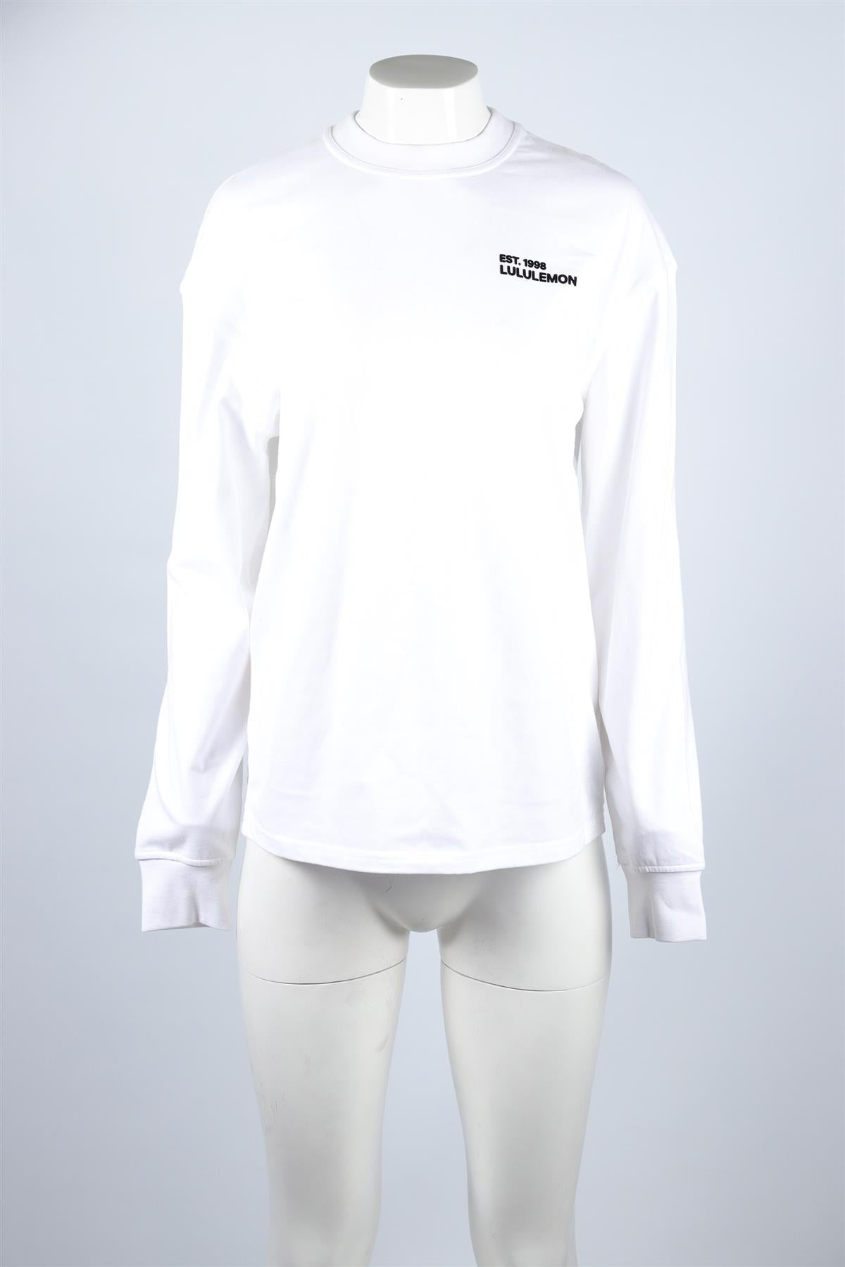 LULULEMON WHITE COTTON TOP XSMALL