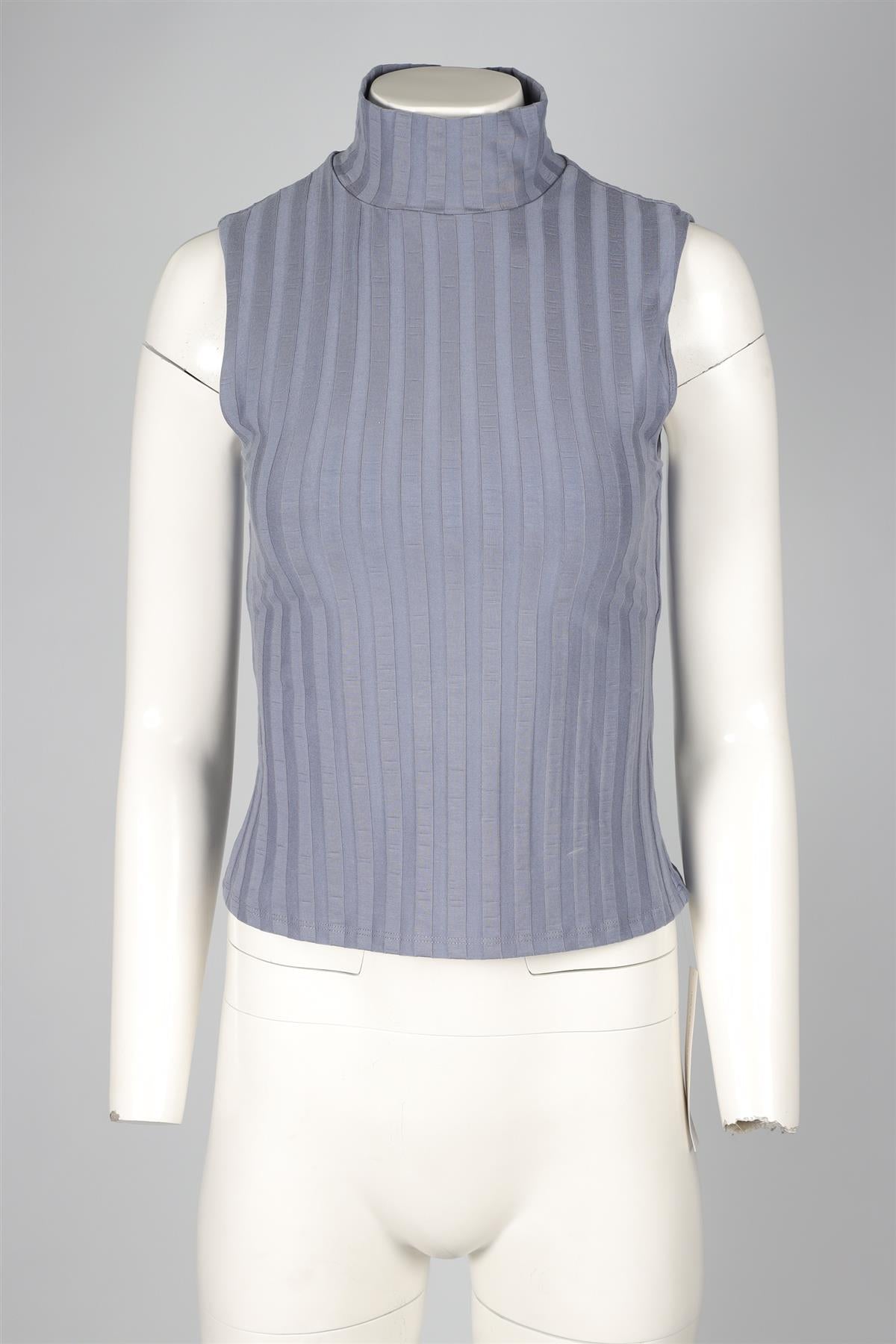 REFORMATION BLUE JERSEY TOP SMALL