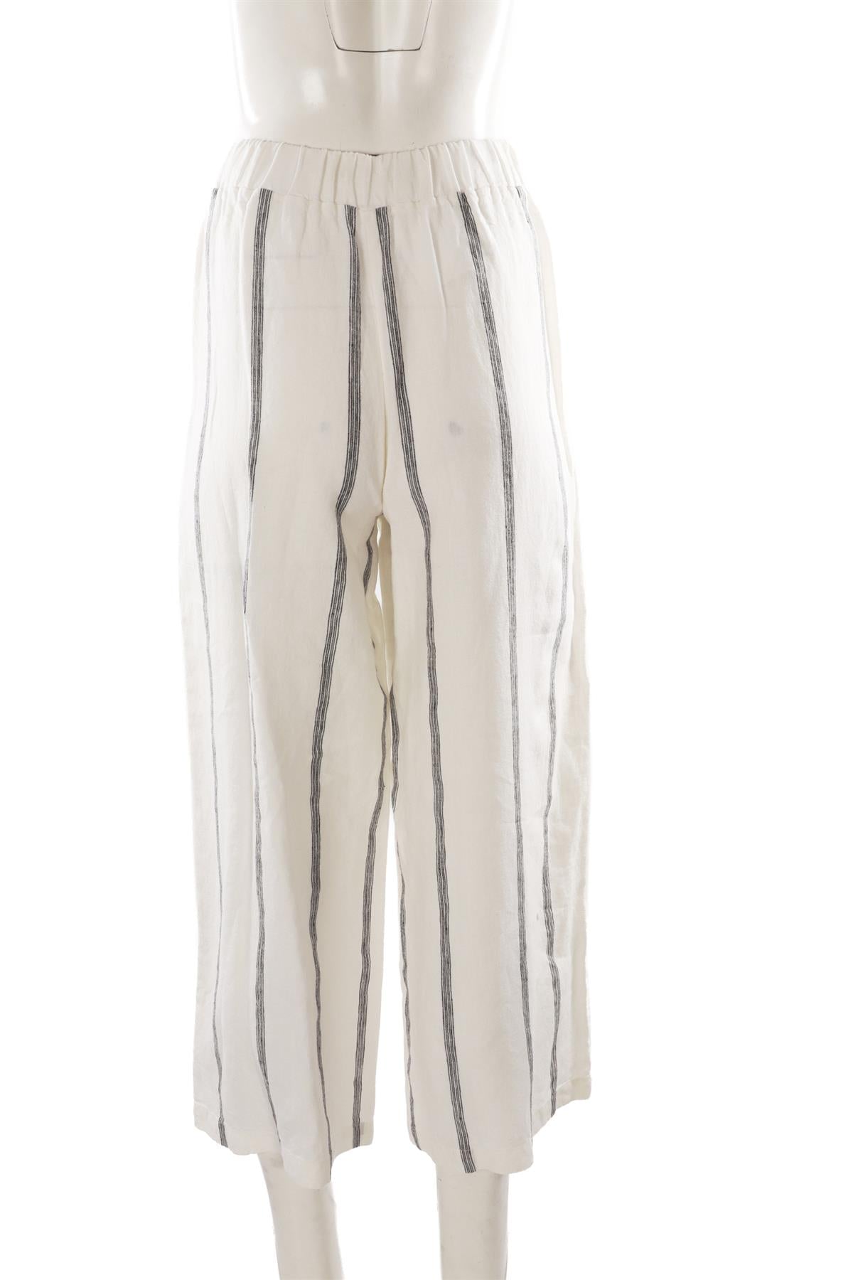 WHITE LINEN TROUSERS