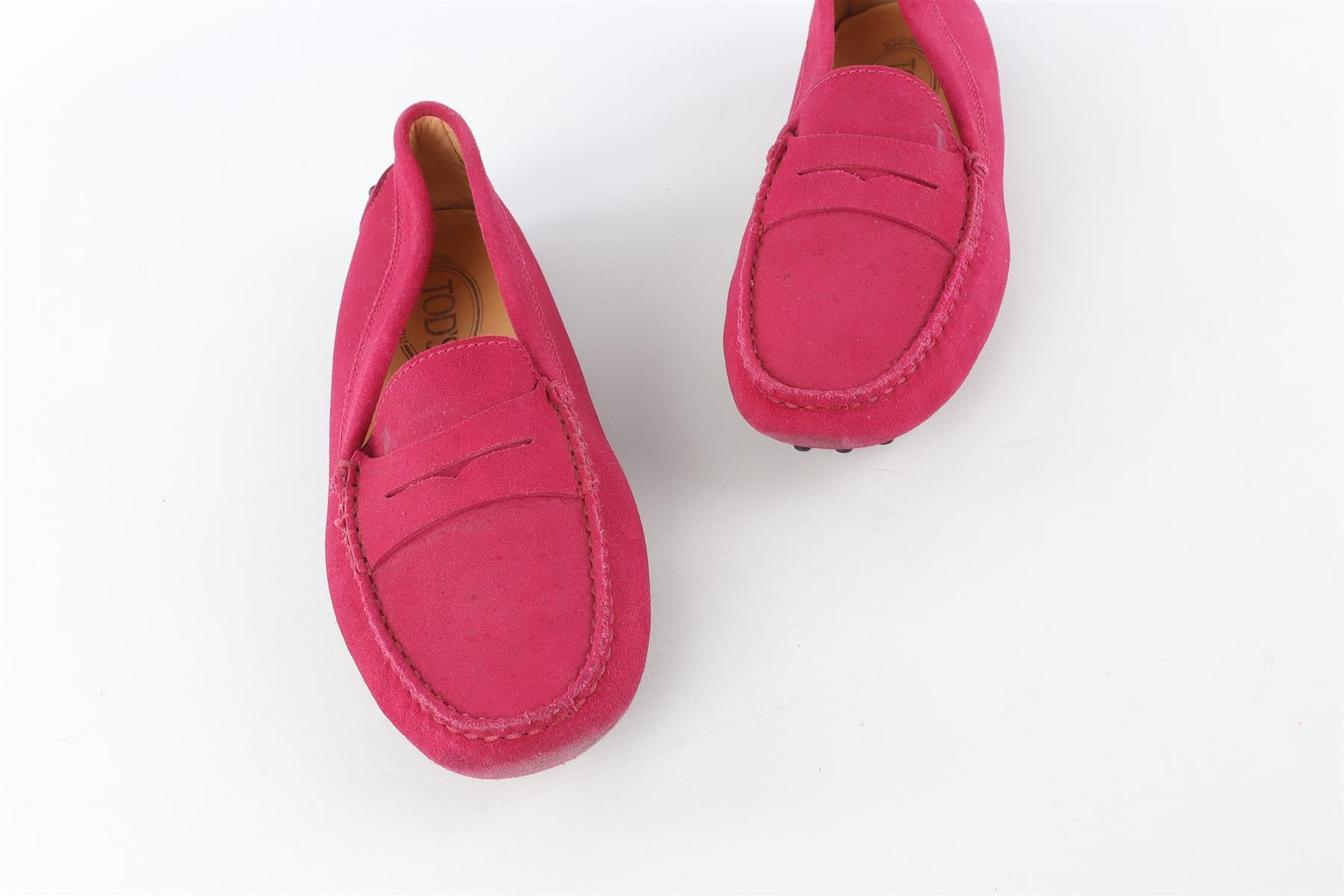 TOD'S PINK SUEDE LOAFERS EU 38 UK 5 US 8