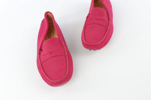 TOD'S PINK SUEDE LOAFERS EU 38 UK 5 US 8