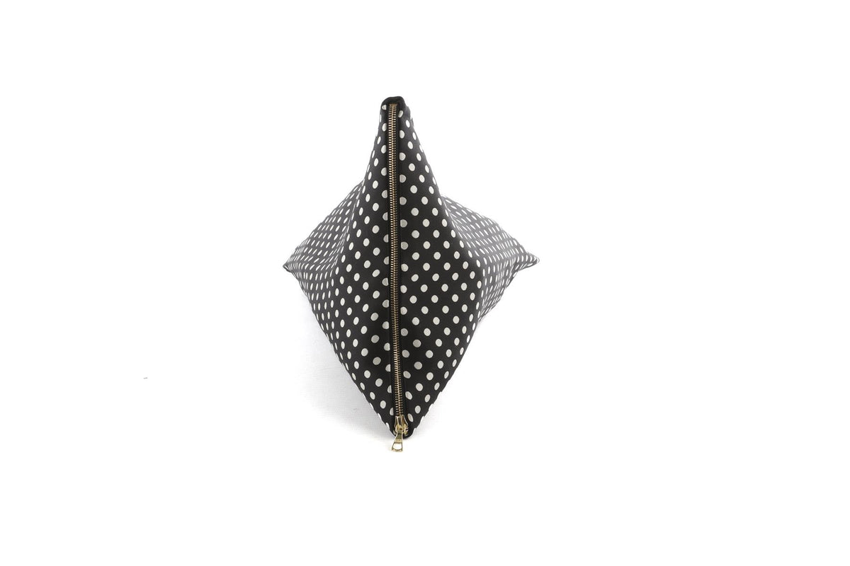 ONE/OF by Patricia Voto Black Satin Clutch