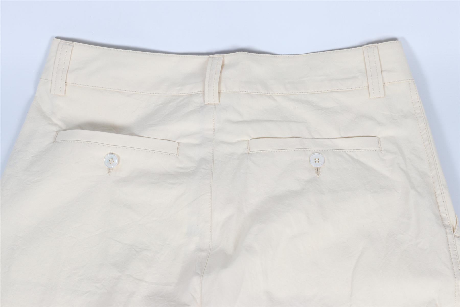 ORLEBAR BROWN CREAM MEN'S COTTON STRAIGHT LEG PANTS W30