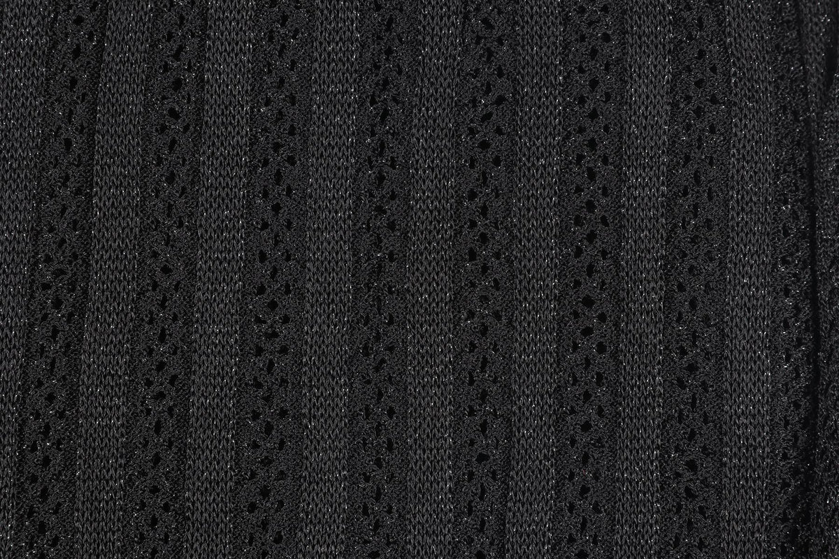 ELIE SAAB BLACK KNIT SCARF