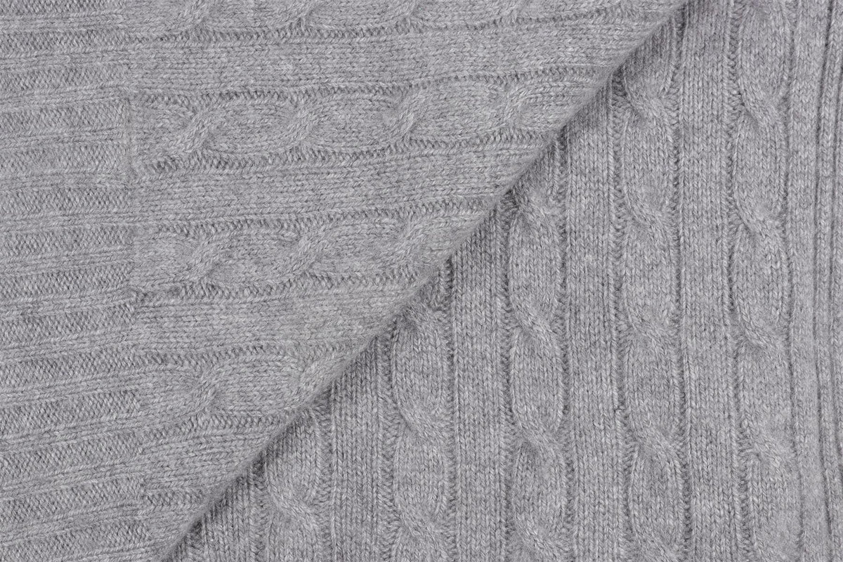 RALPH LAUREN GREY CASHMERE THROW