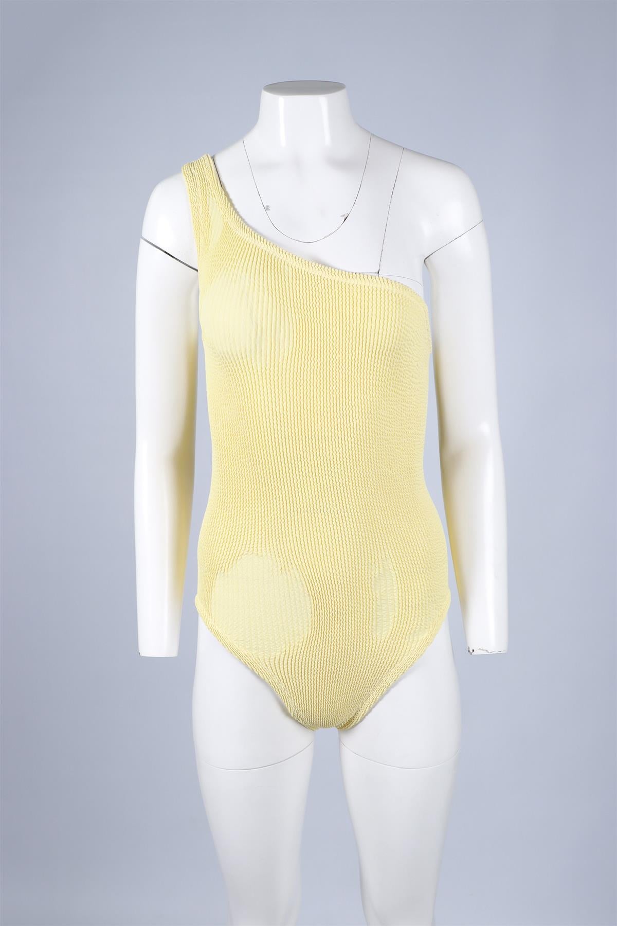 HUNZA G YELLOW SWIMSUIT