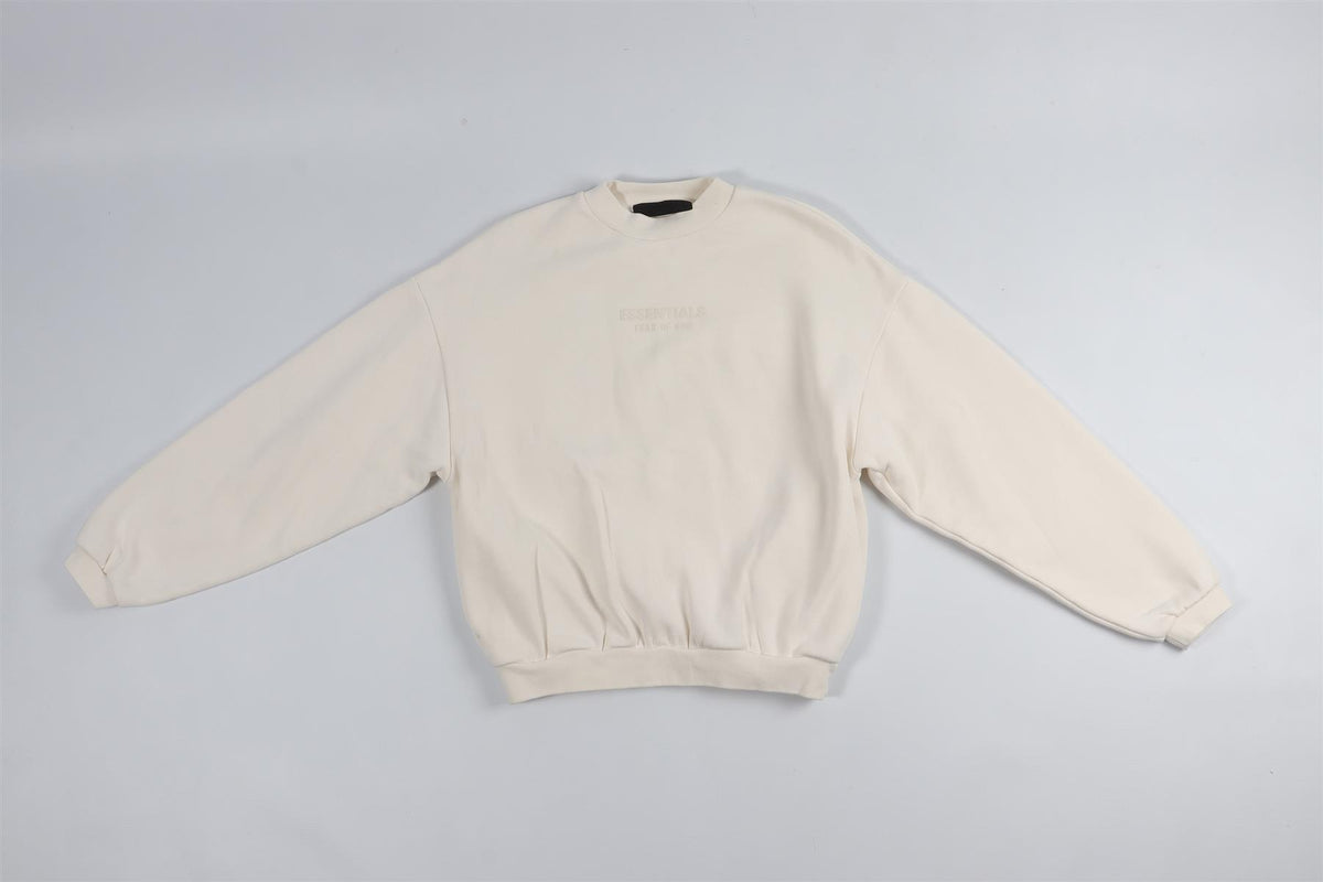 ESSSENTIALS FEAR OF GOD CREAM KIDS BOYS COTTON SWEATSHIRT 12 YEARS