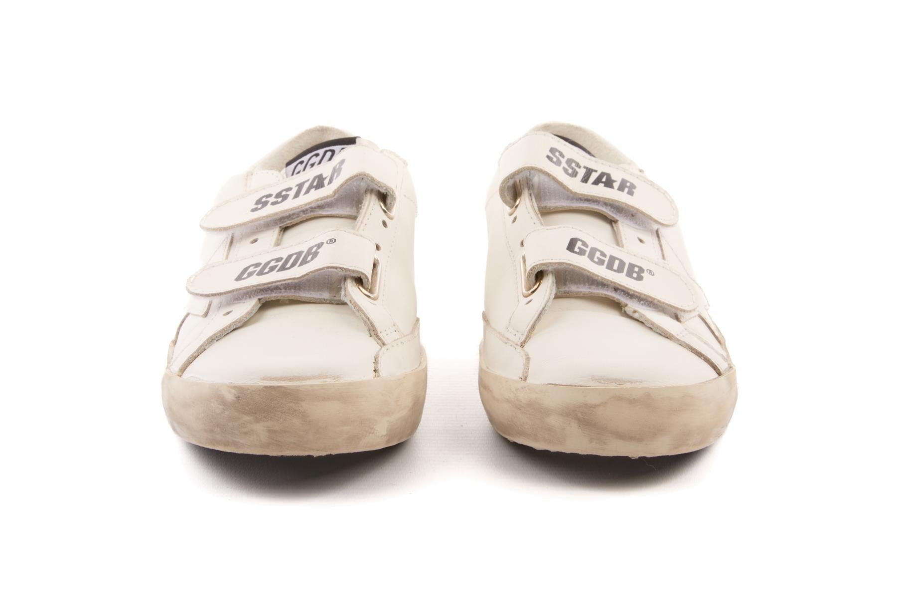 GOLDEN GOOSE DELUXE BRAND WHITE KIDS BOYS SNEAKERS EU 35 UK 2.5 US 3.5