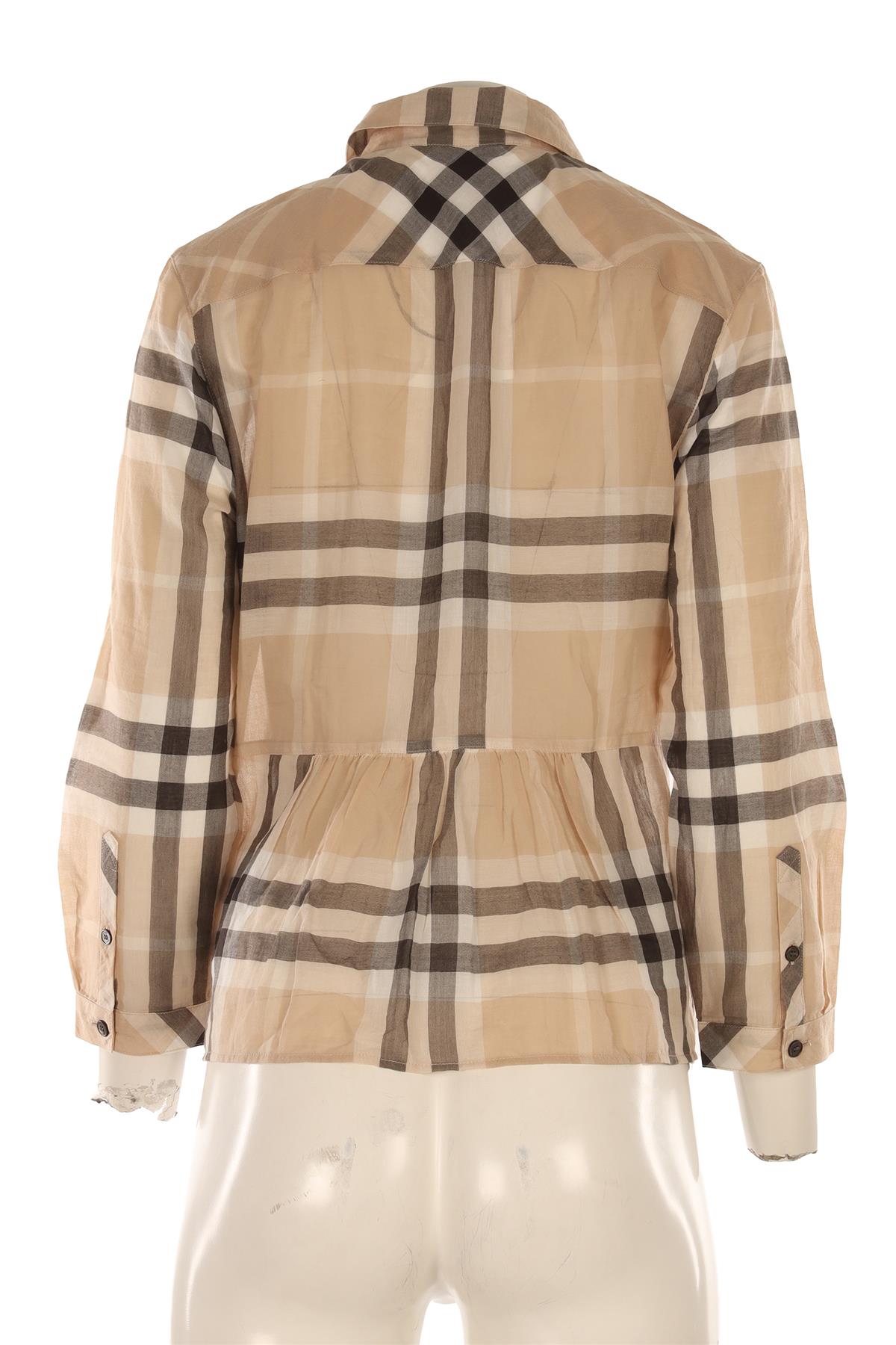 BURBERRY BRIT BEIGE COTTON SHIRT LARGE