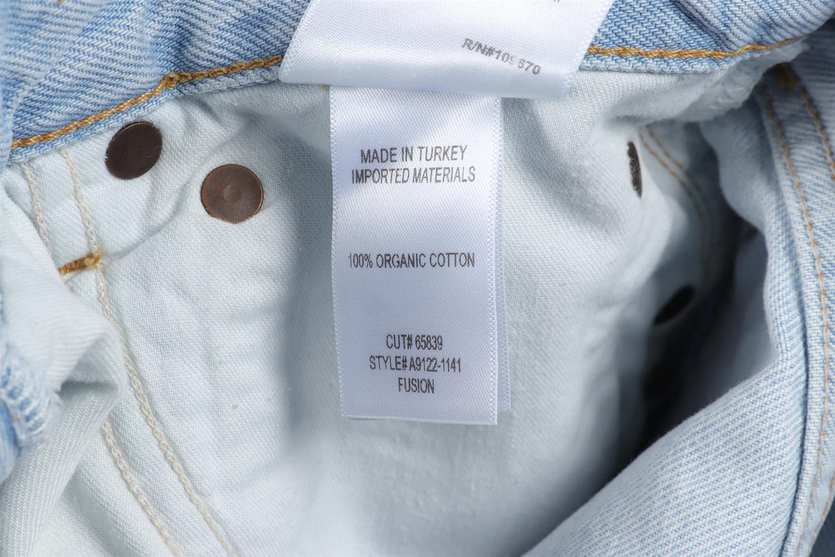 AGOLDE BLUE HIGH RISE WIDE LEG JEANS W23 UK 4