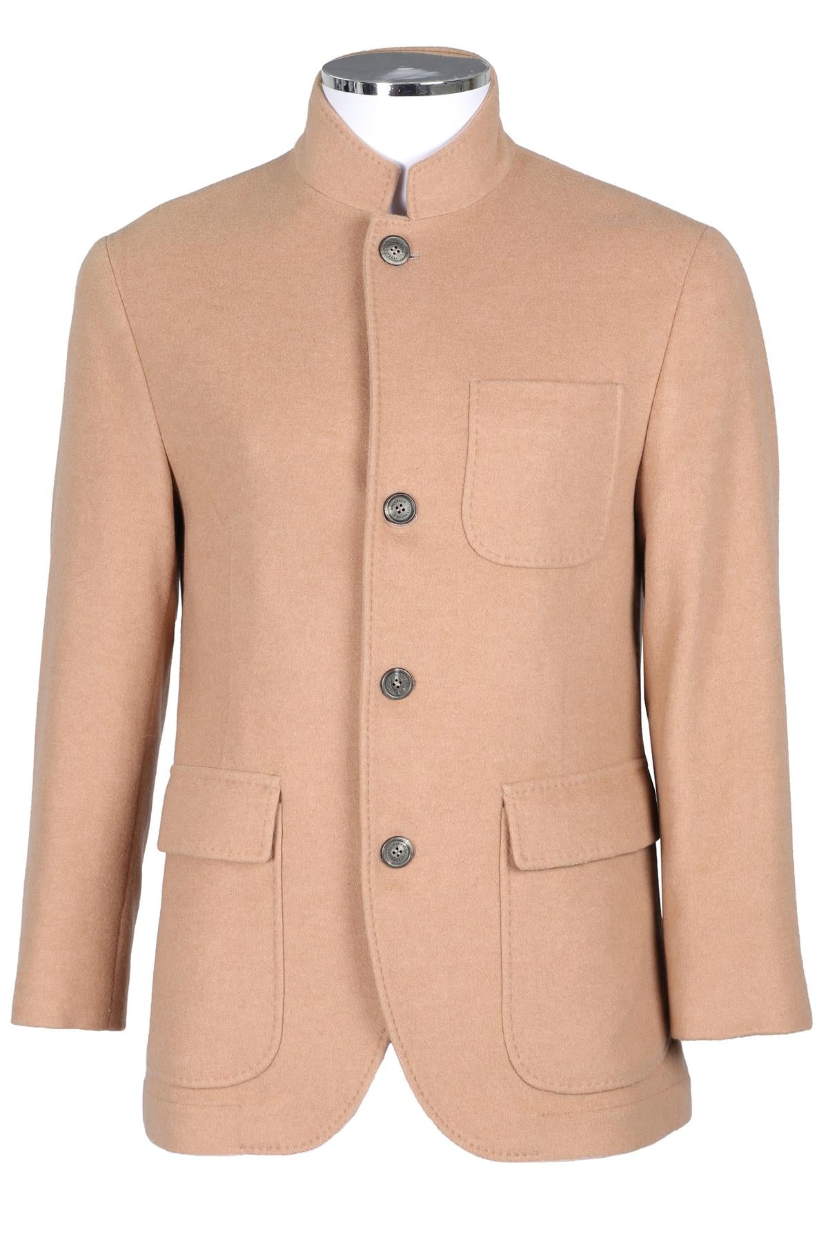 BRUNELLO CUCINELLI TAN MEN'S CASHMERE BLAZER SMALL