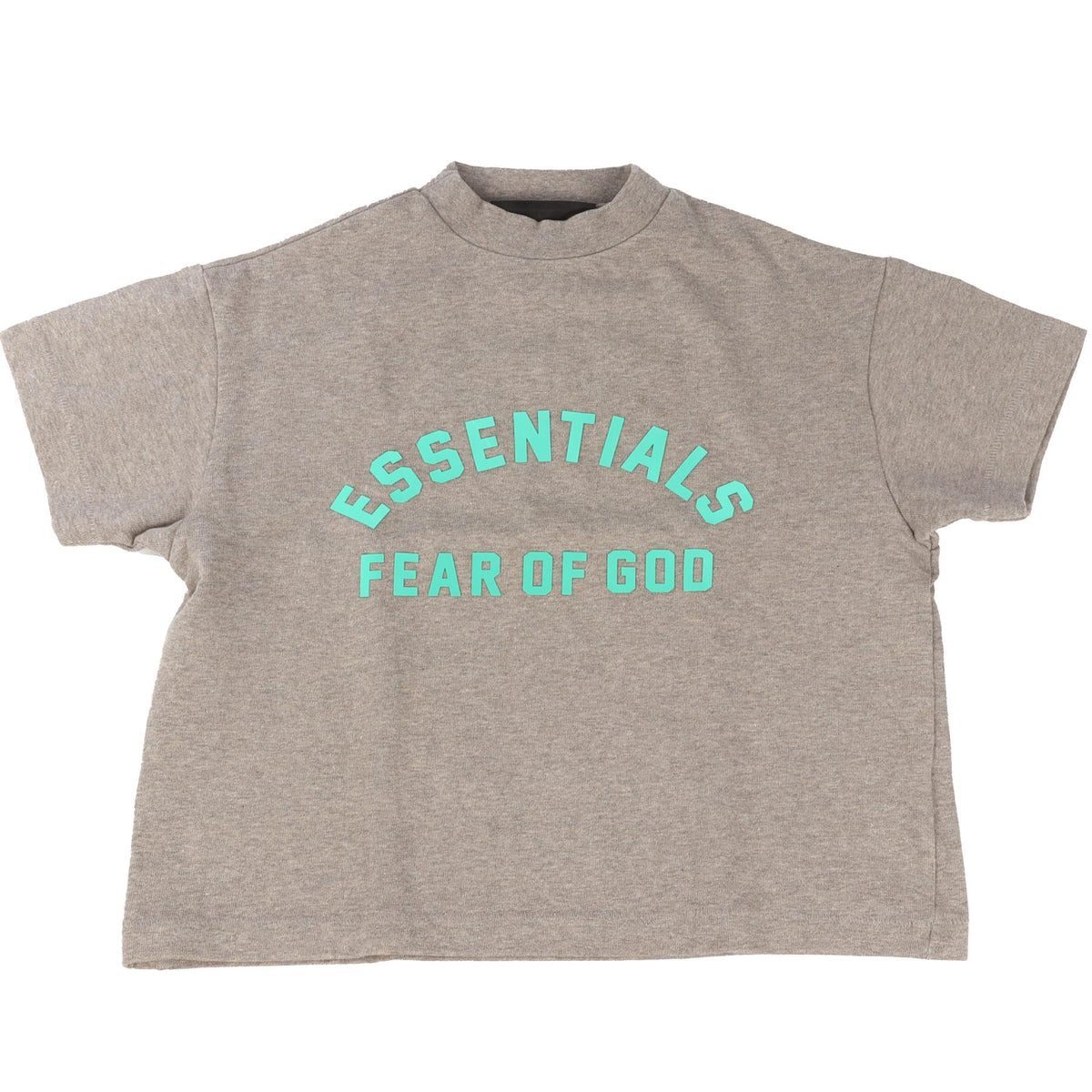 ESSENTIALS FEAR OF GOD GREY KIDS BOYS TOP 7-8 YEARS