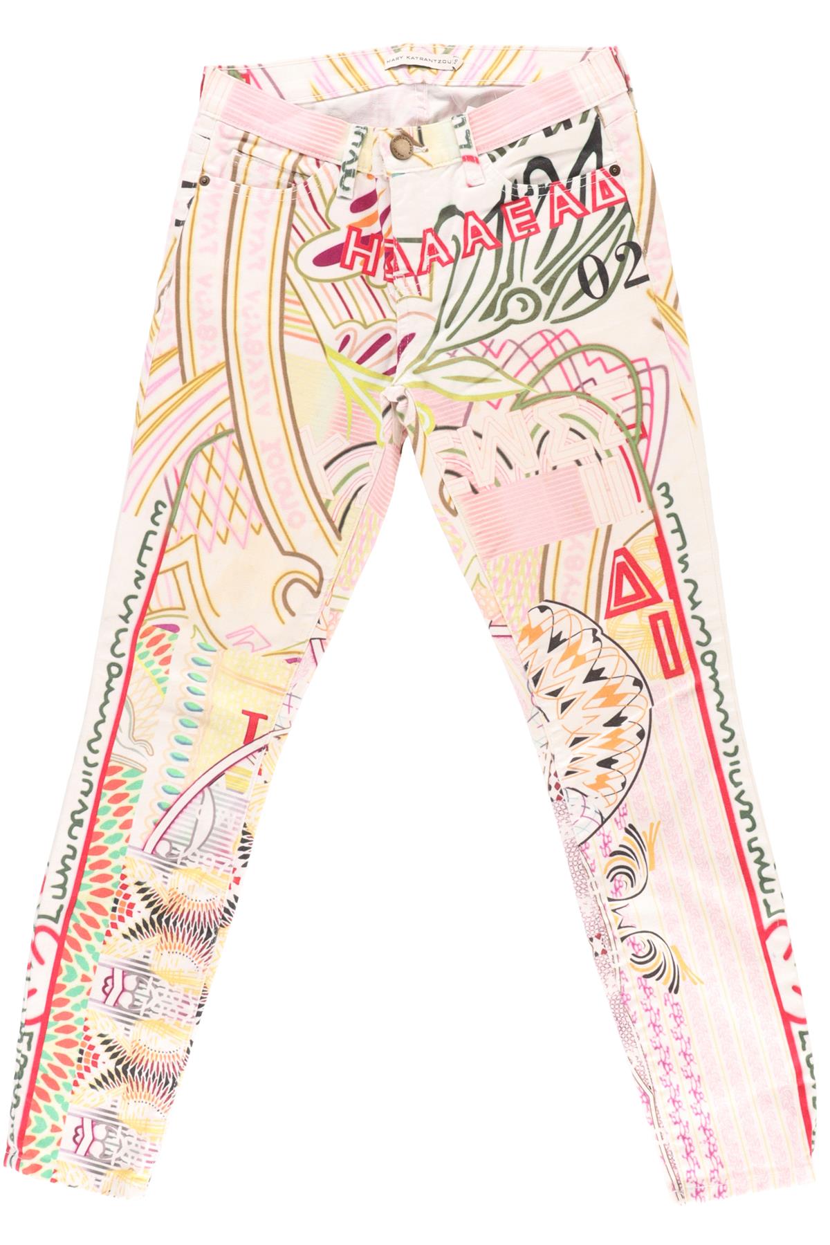 MARY KATRANTZOU MULTI DENIM SKINNY JEANS W26