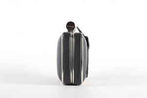 PINKO BLACK LEATHER CLUTCH