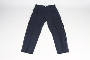 HARAGO NAVY MEN'S LINEN PANTS SMALL