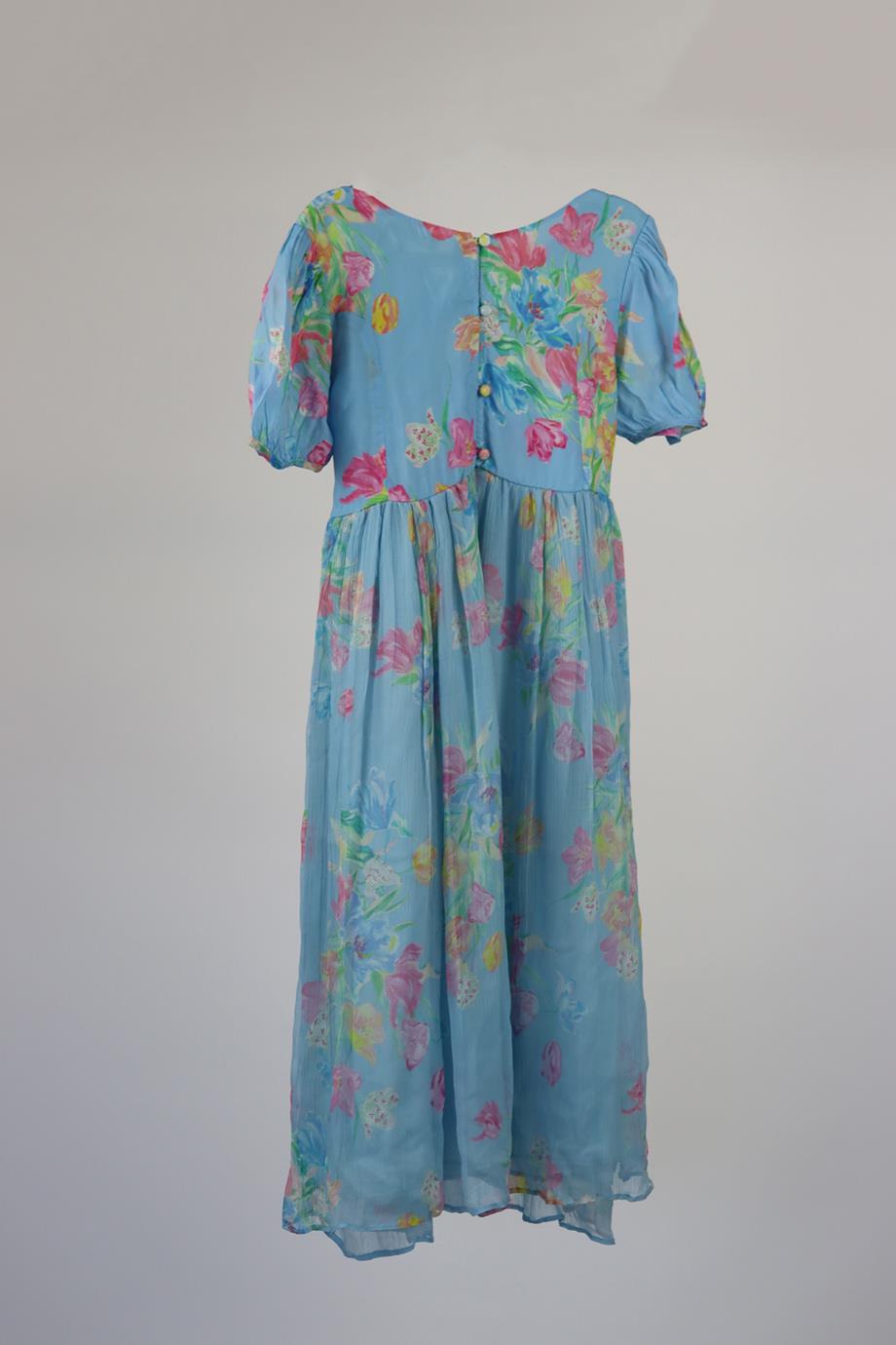 LOVESHACKFANCY KIDS GIRLS FLORAL CHIFFON DRESS 8-9 YEARS
