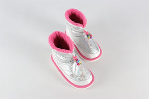 BILLIEBLUSH SILVER KIDS GIRLS BOOTS EU 27 UK 9 US 10