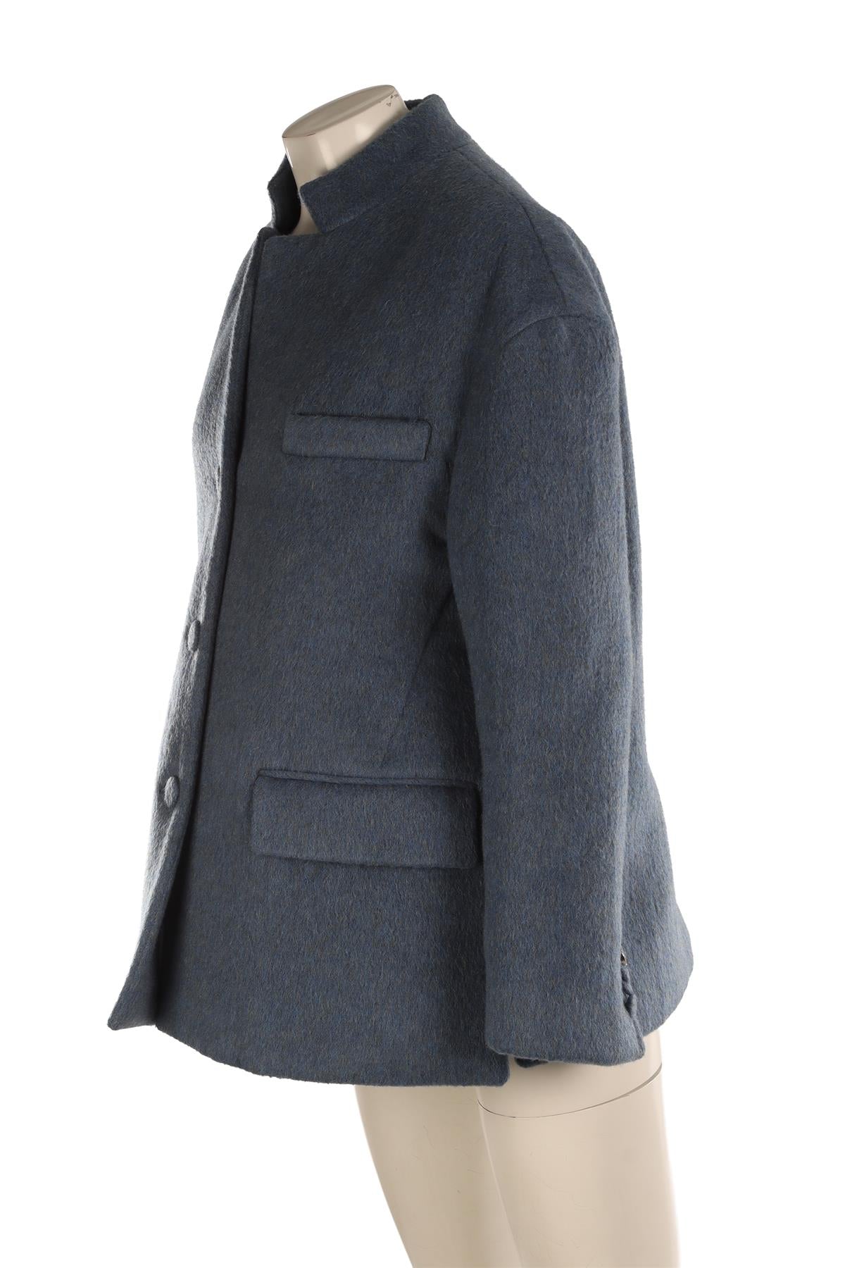 GUCCI BLUE WOOL JACKET IT 40 UK 8